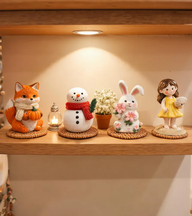 Seasonal collectible shelf